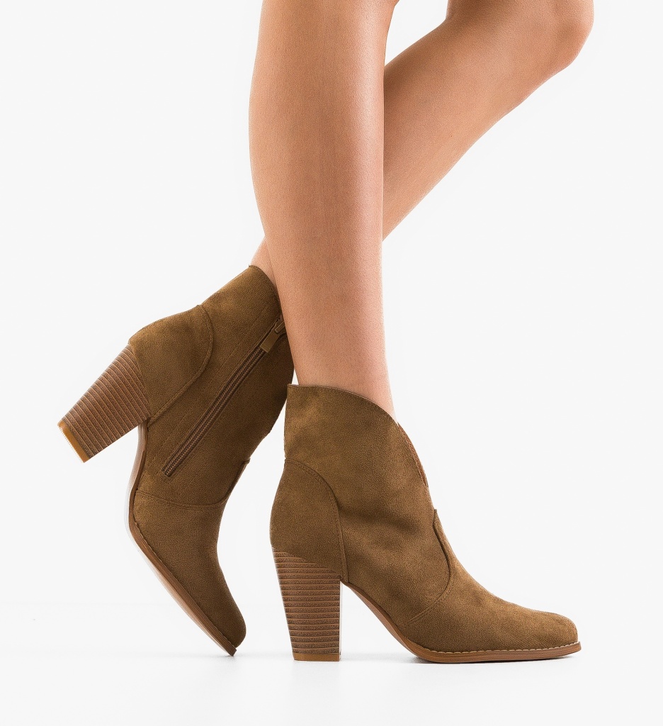 Botine Dama Grace Khaki - Eleganță și Confort