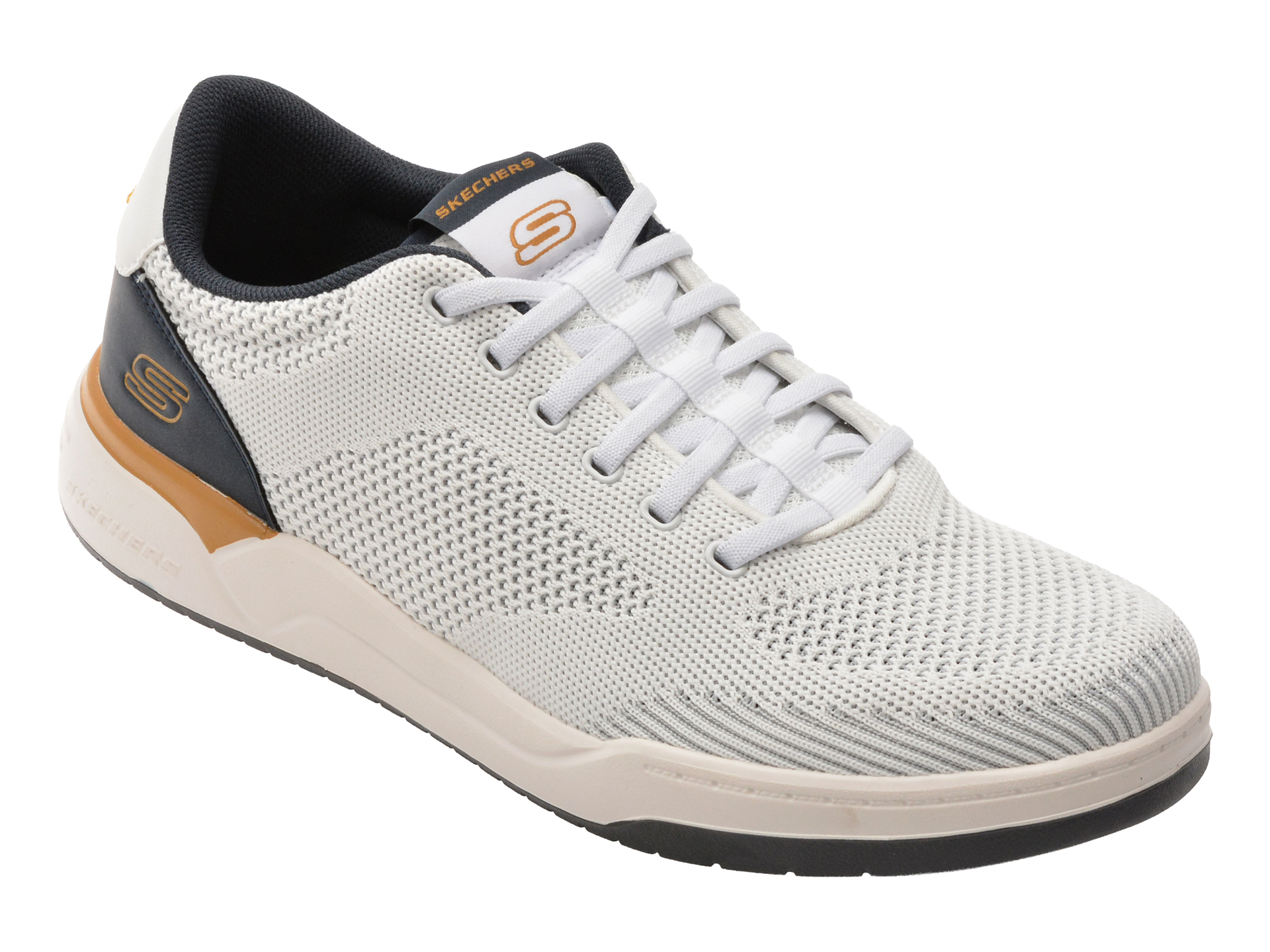 Pantofi Skechers Corliss Alb Barbati Slip-on Confort