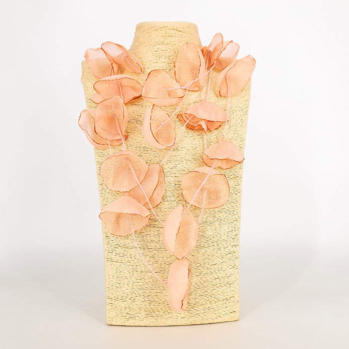 Colier Statement Roz Pudra Mac 3D | Shopika