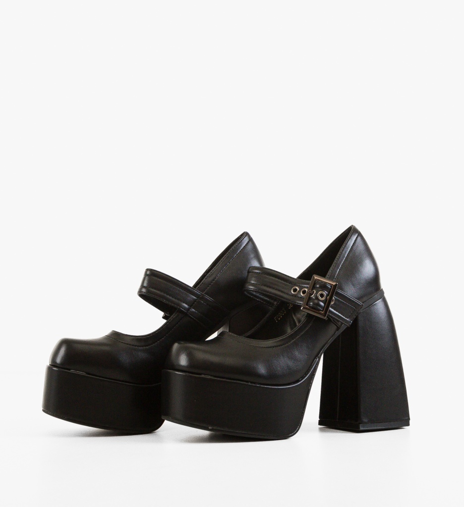 Pantofi Luban Negri - Eleganță și Confort - imagine 3