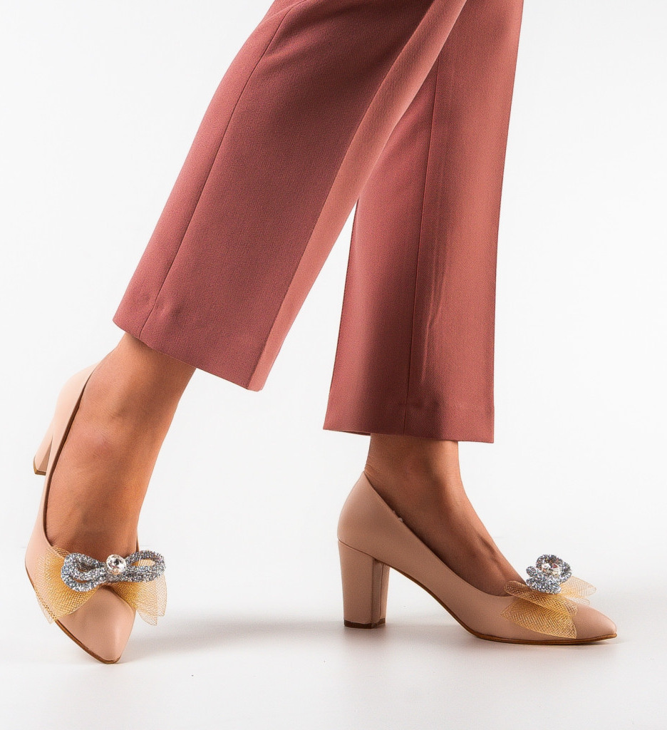Pantofi Dama Scar Bej | Eleganță la Fiecare Pas - imagine 2