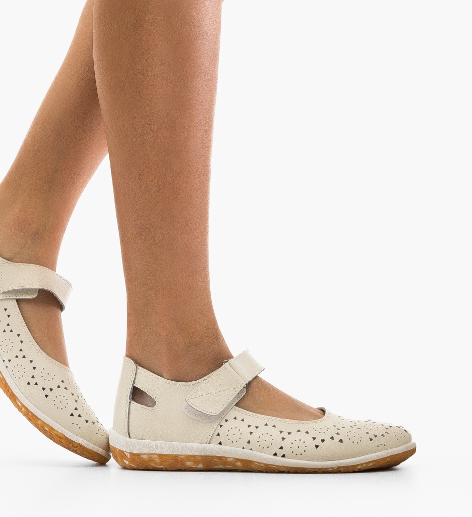 Pantofi Casual Silka Albe - Confort și Stil