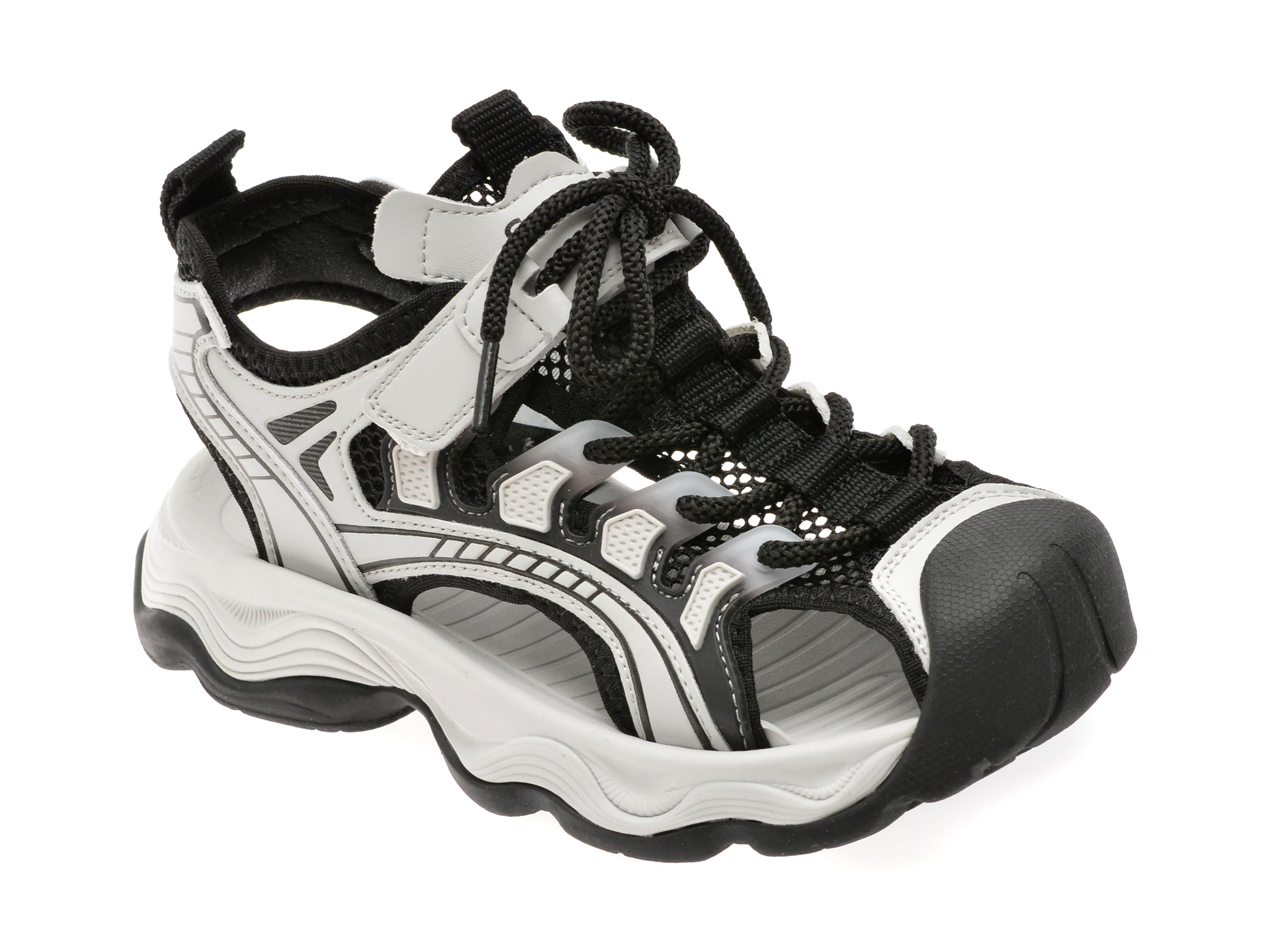 Pantofi Selection Kids Gri cu Închidere Velcro