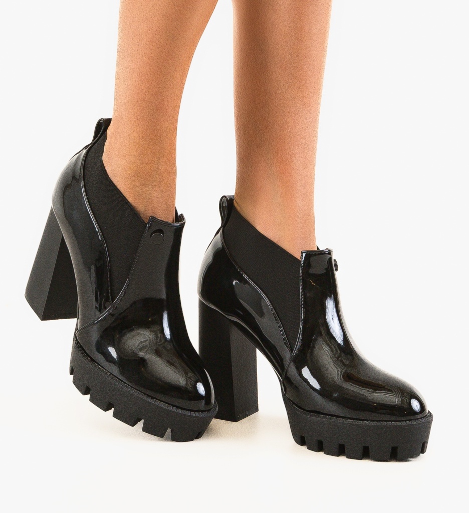 Botine Dama Oprek Negre - Eleganta si Stil - imagine 2