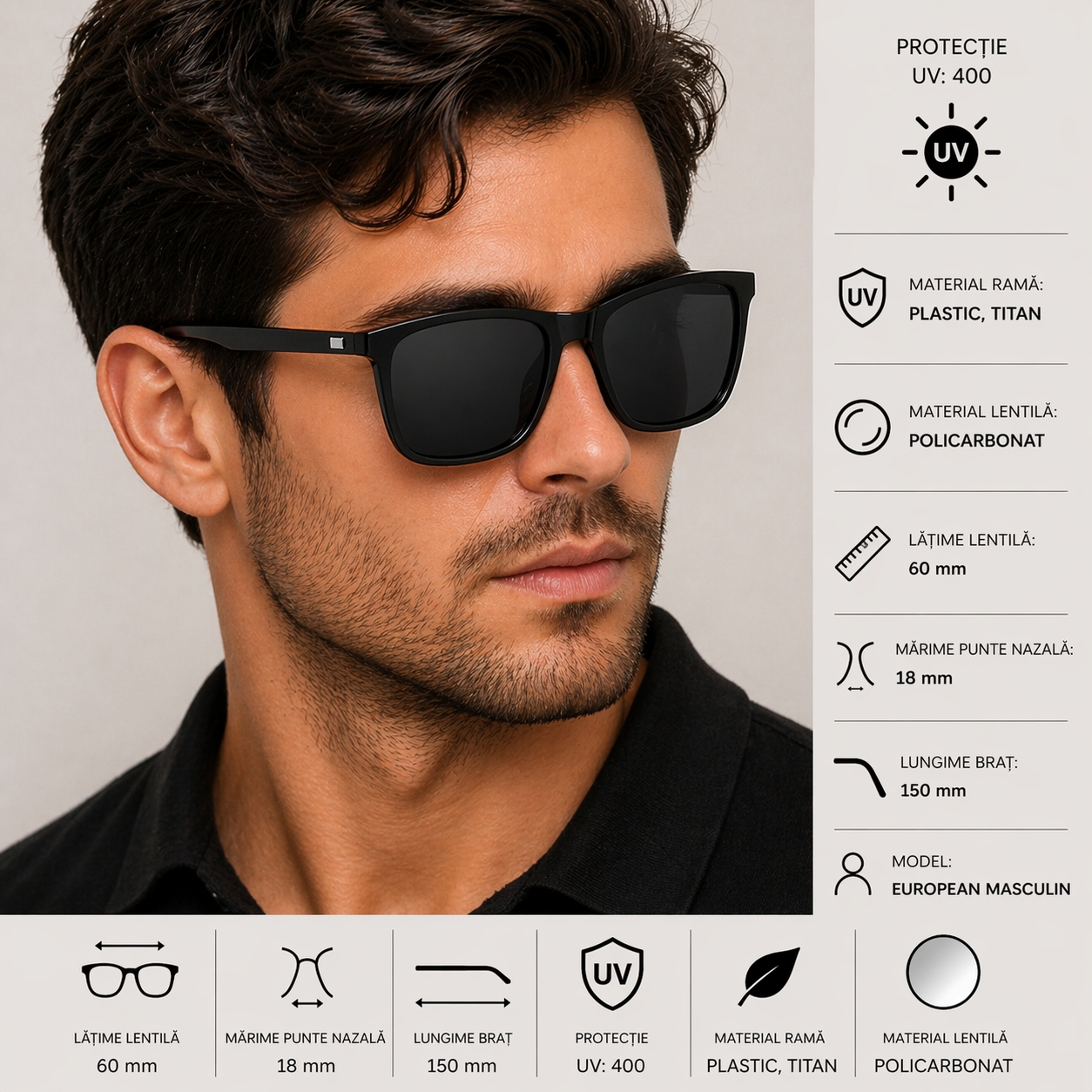 Ochelari Picadili SG057 cu protecție UV400 - imagine 4