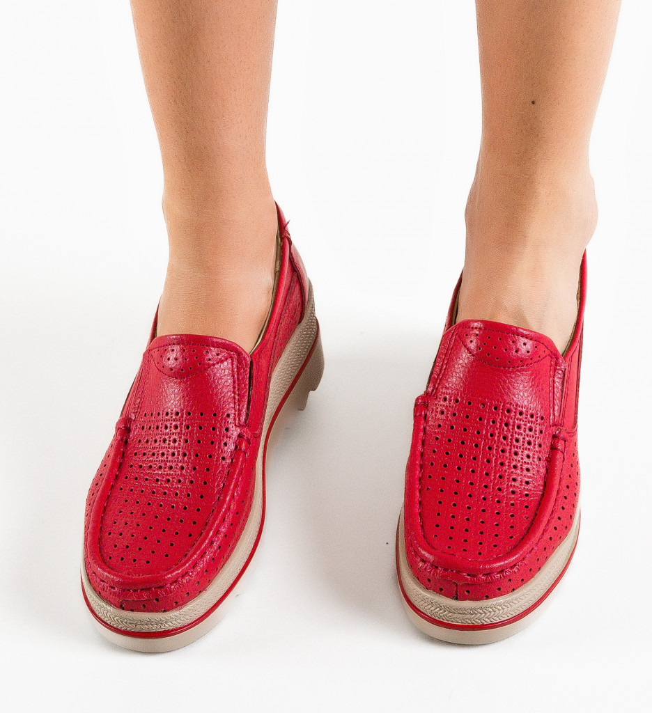 Pantofi Casual Roșii - Stil și Confort Zilnic - imagine 3