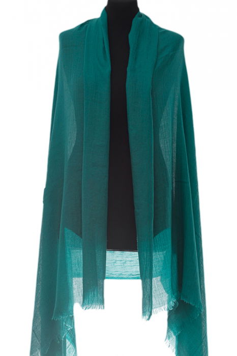 Esarfa Creponat Verde Smarald | Shopika
