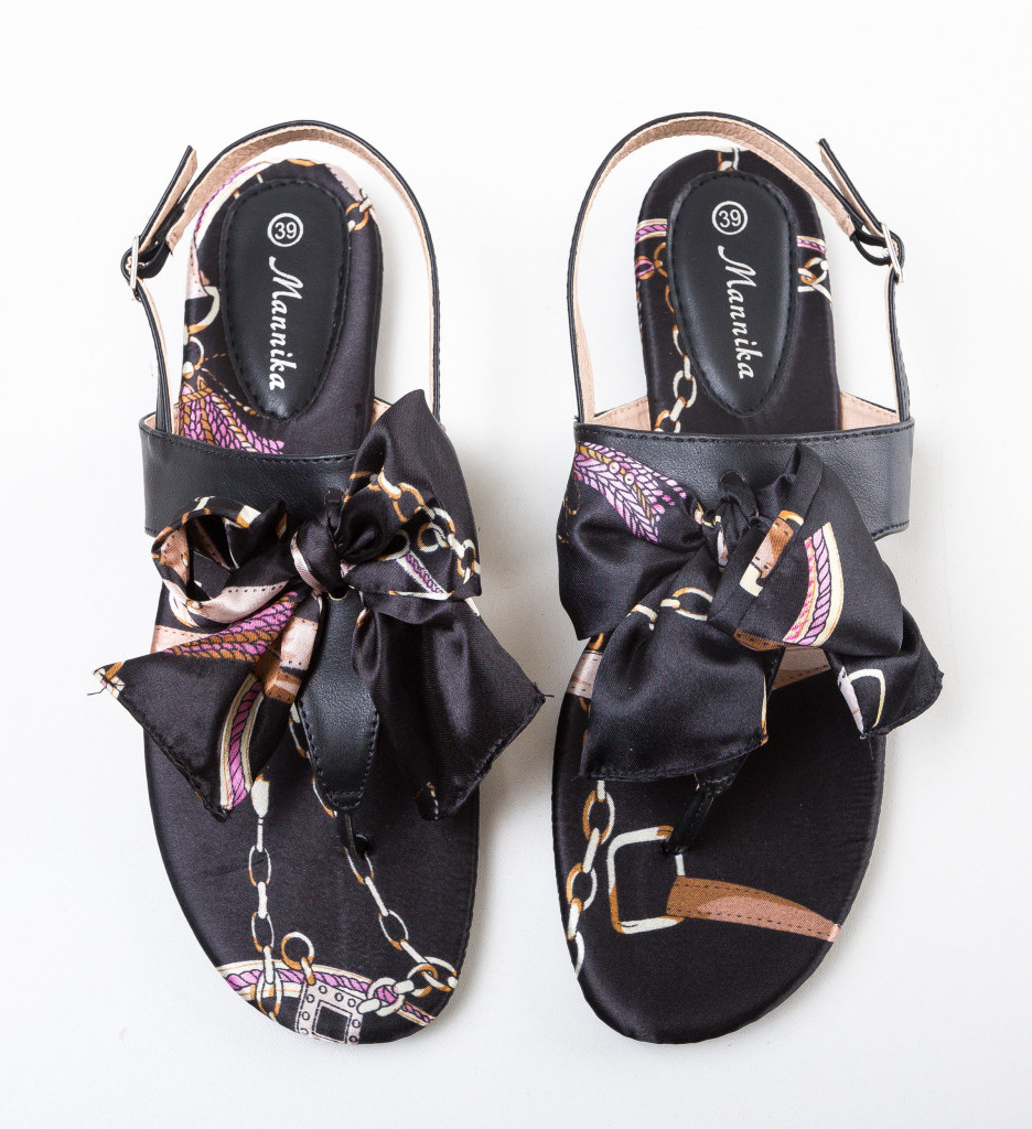 Sandale Aion Negre | Eleganță și Confort - imagine 5