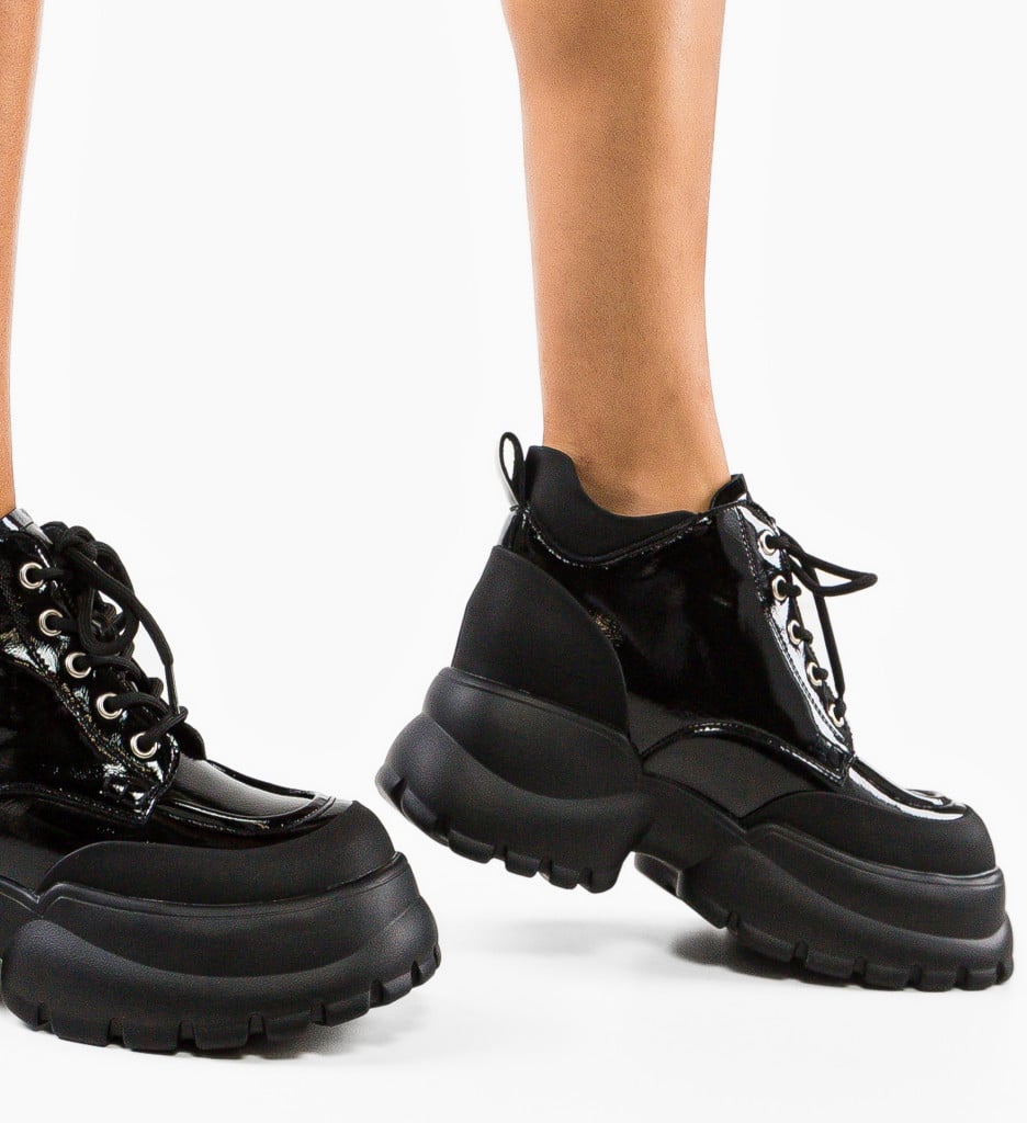 Ghete Dama Mefaz Negre - Eleganță și Confort - imagine 3