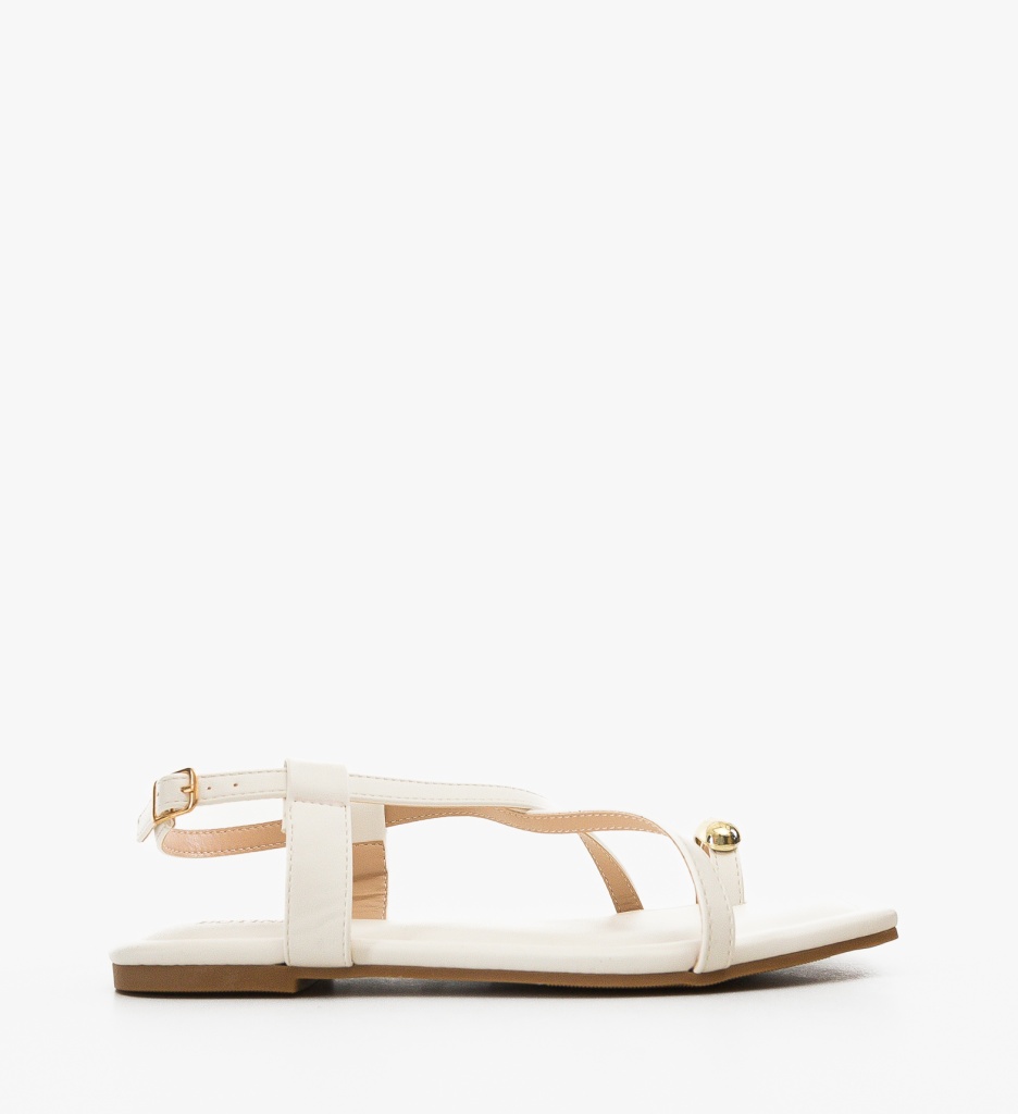 Sandale Yusti Albe Elegante și Confortabile - imagine 2