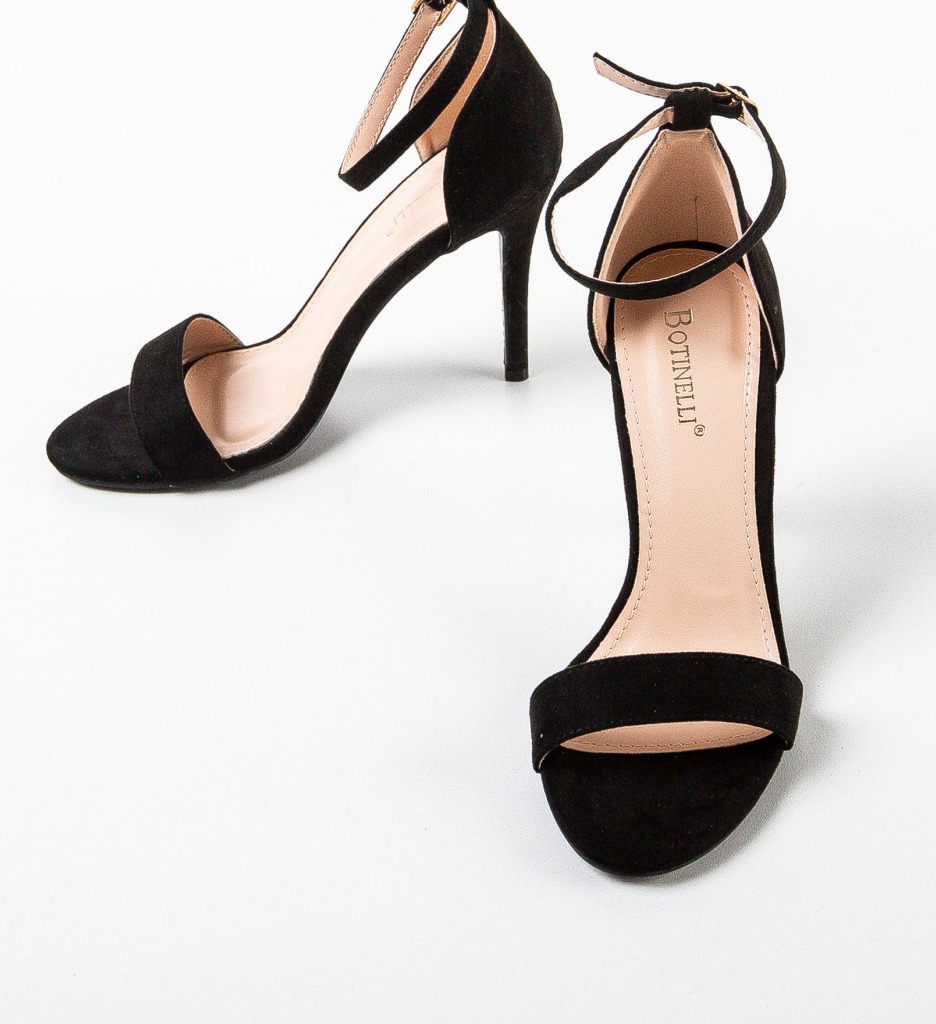 Sandale cu Toc They Negre | Eleganță Maximă - imagine 6