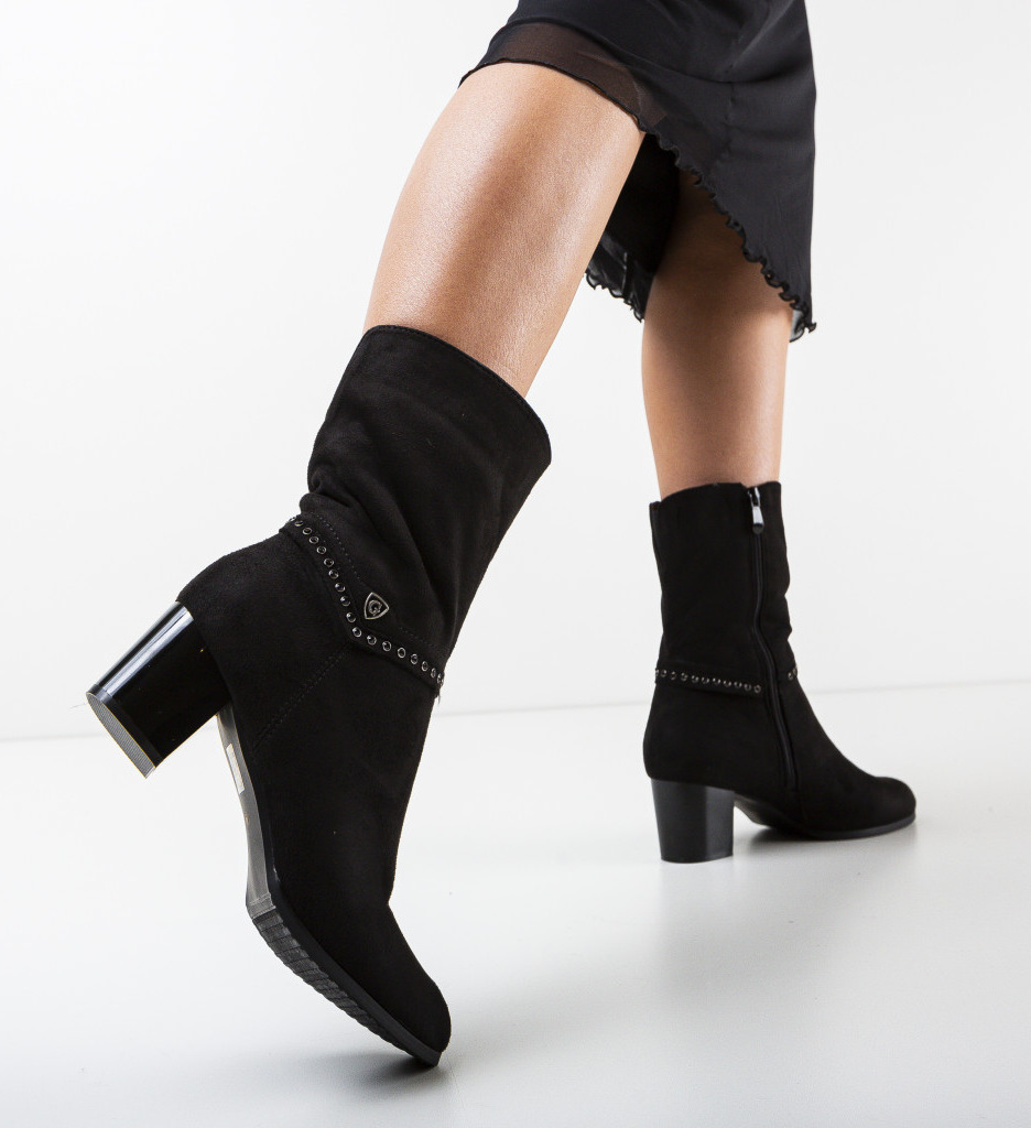 Botine Opresca Negre 2 Depurtat - Eleganță și Confort - imagine 3