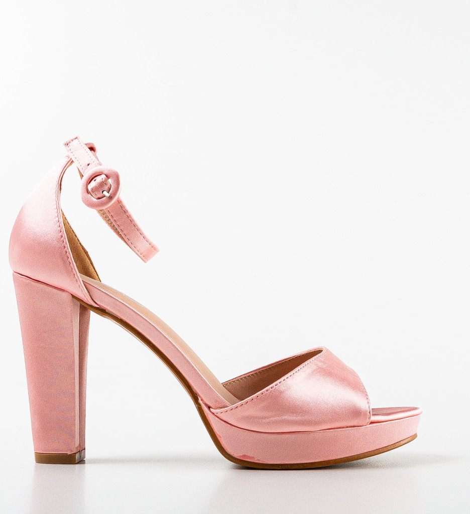 Sandale Toc Mendelev Roz | Eleganță Feminină - imagine 5