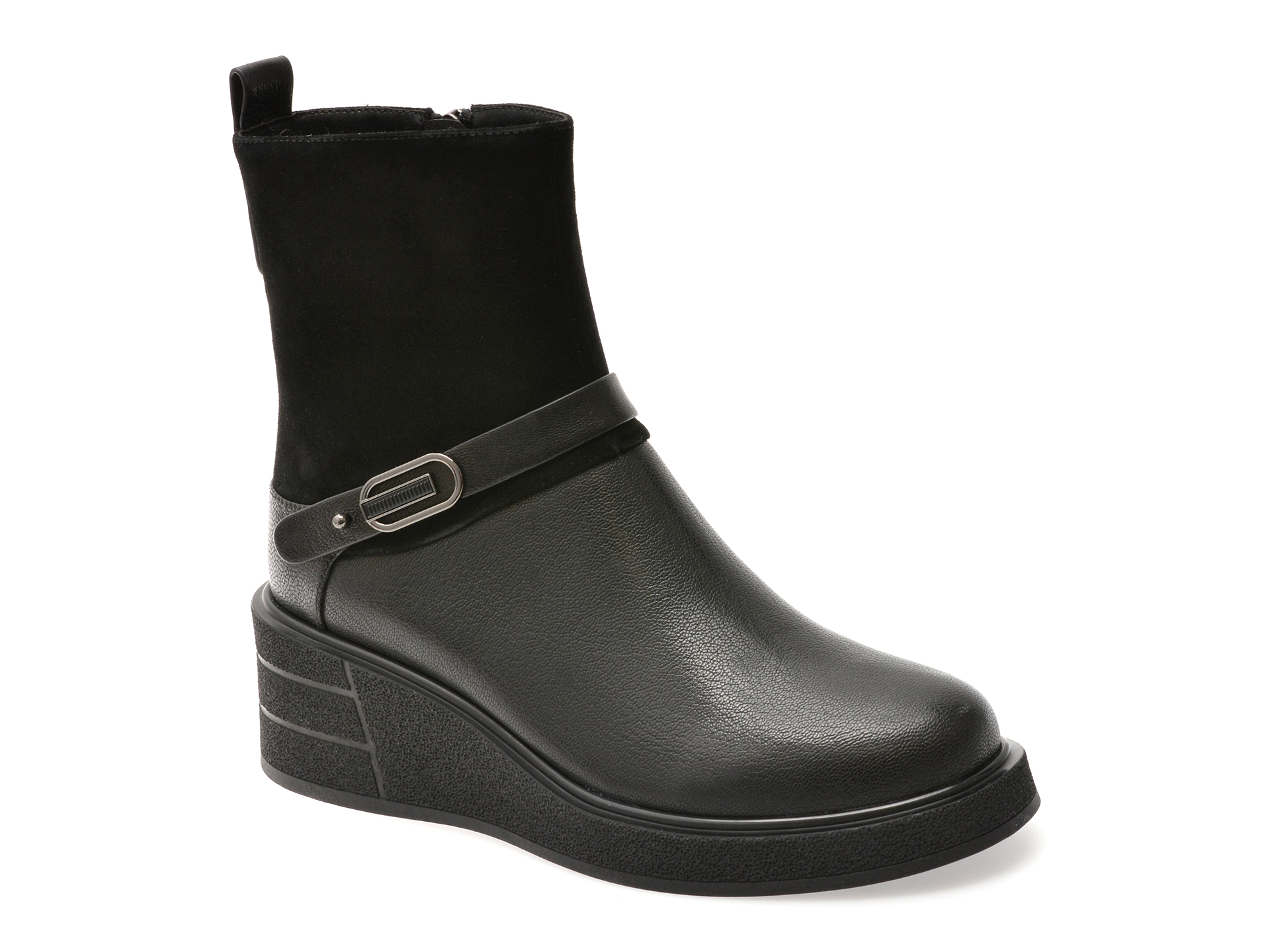 Ghete Epica negre din piele - Eleganță și confort