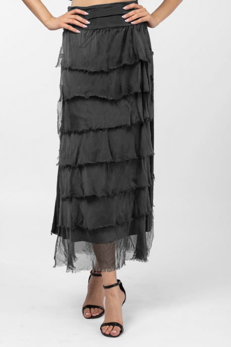 Fusta Lunga cu Volane Shopika | Eleganta si Confort
