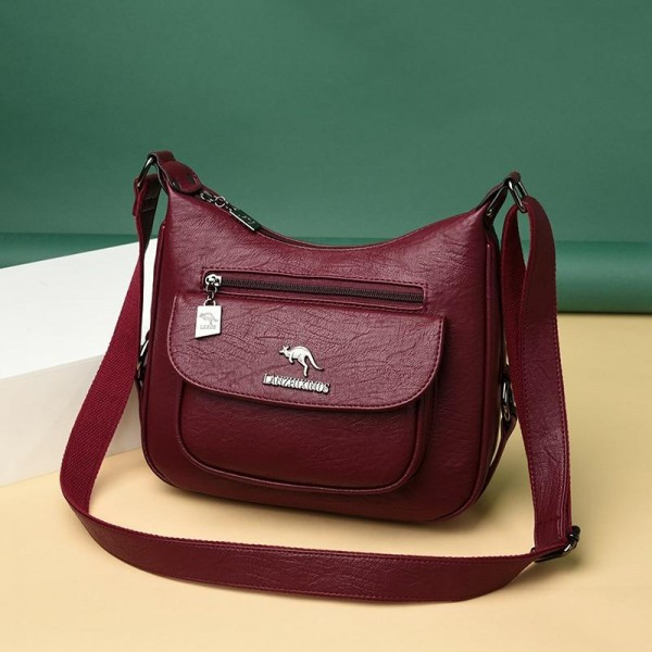 Geanta dama Raissa GT988 bordo, 20 x 29 x 8 cm - imagine 2