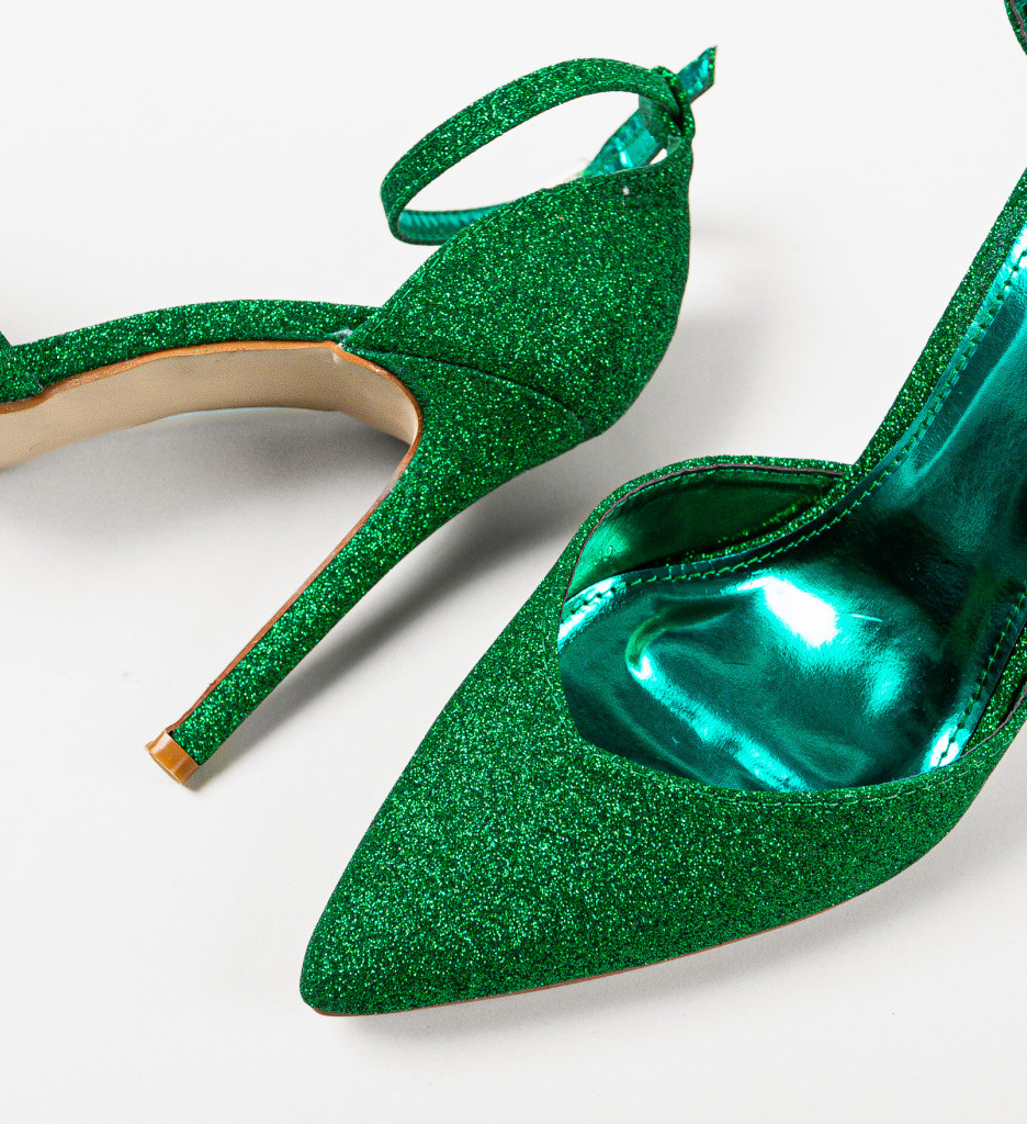 Sofly Pantofi cu Toc Verzi | Eleganță Asigurată - imagine 6