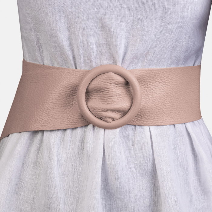 Curea Lata Bej Shopika | Stil & Eleganță - imagine 2