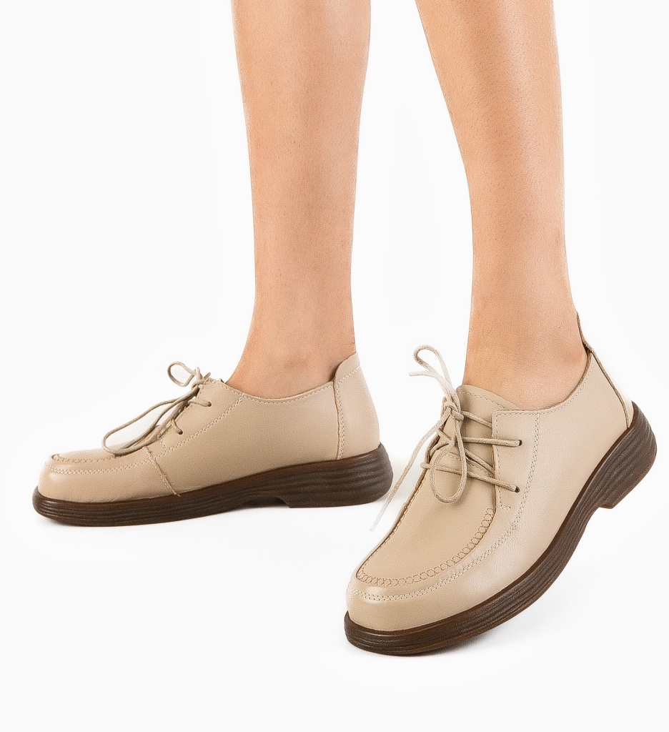 Pantofi Casual Vlobe Bej - Confort & Stil - imagine 2