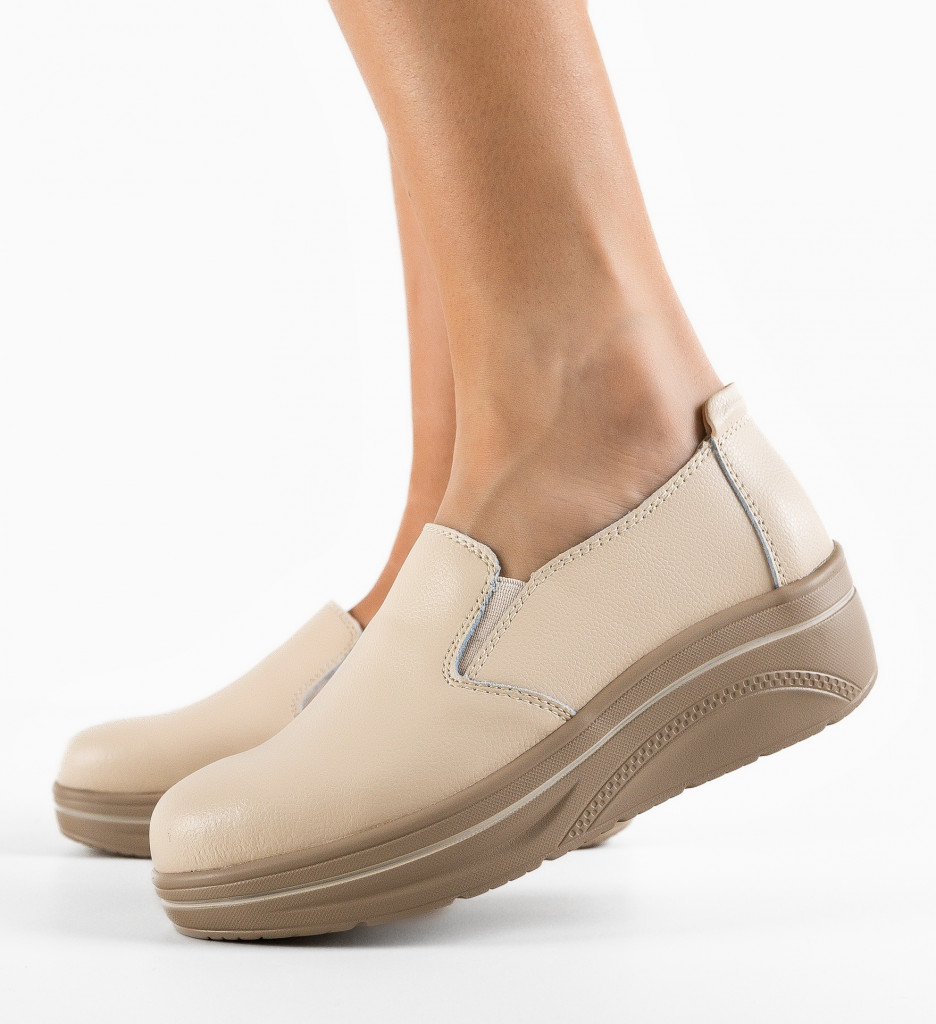 Pantofi Casual Alpino Bej 2 - Confort și Stil