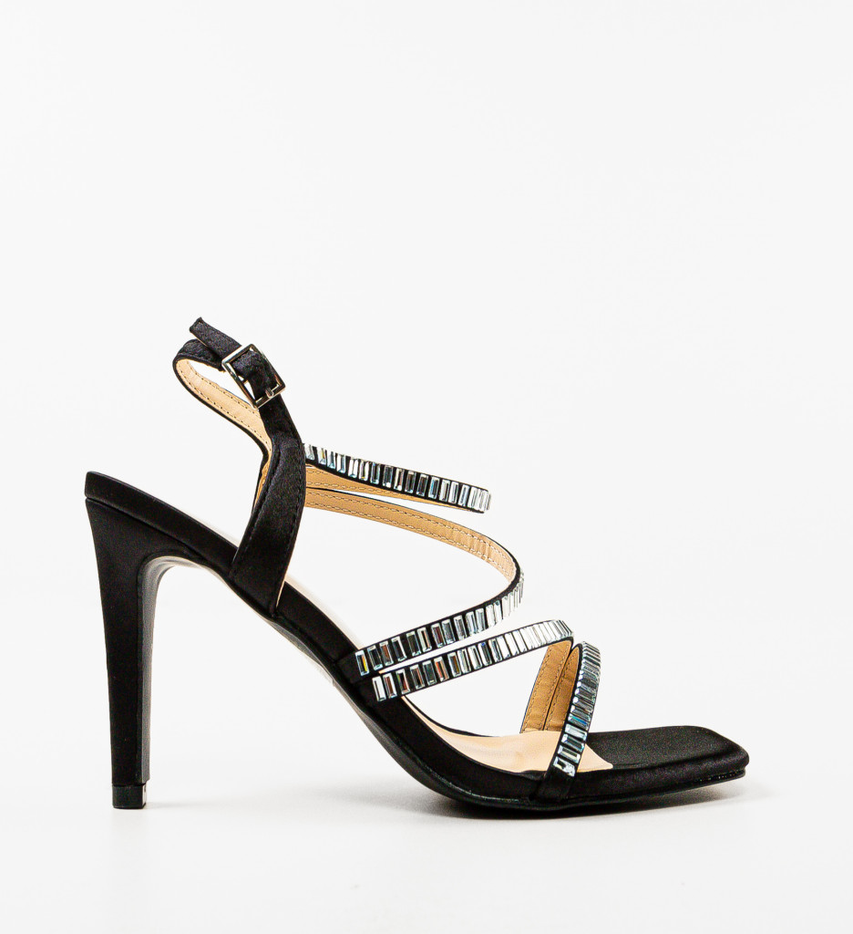 Sandale Toc Kerr Negre - Design Elegant - imagine 5