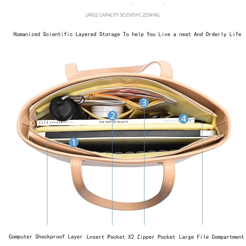 Geanta Laptop Dama Delis | Elegantă & Practică - imagine 4