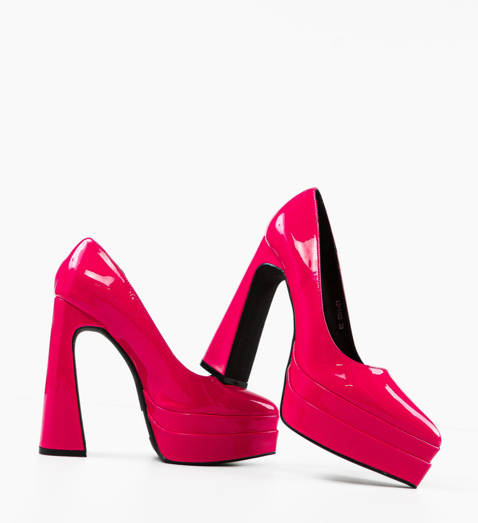 Pantofi Dama Dyscarpe Fuchsia Eleganți - imagine 8