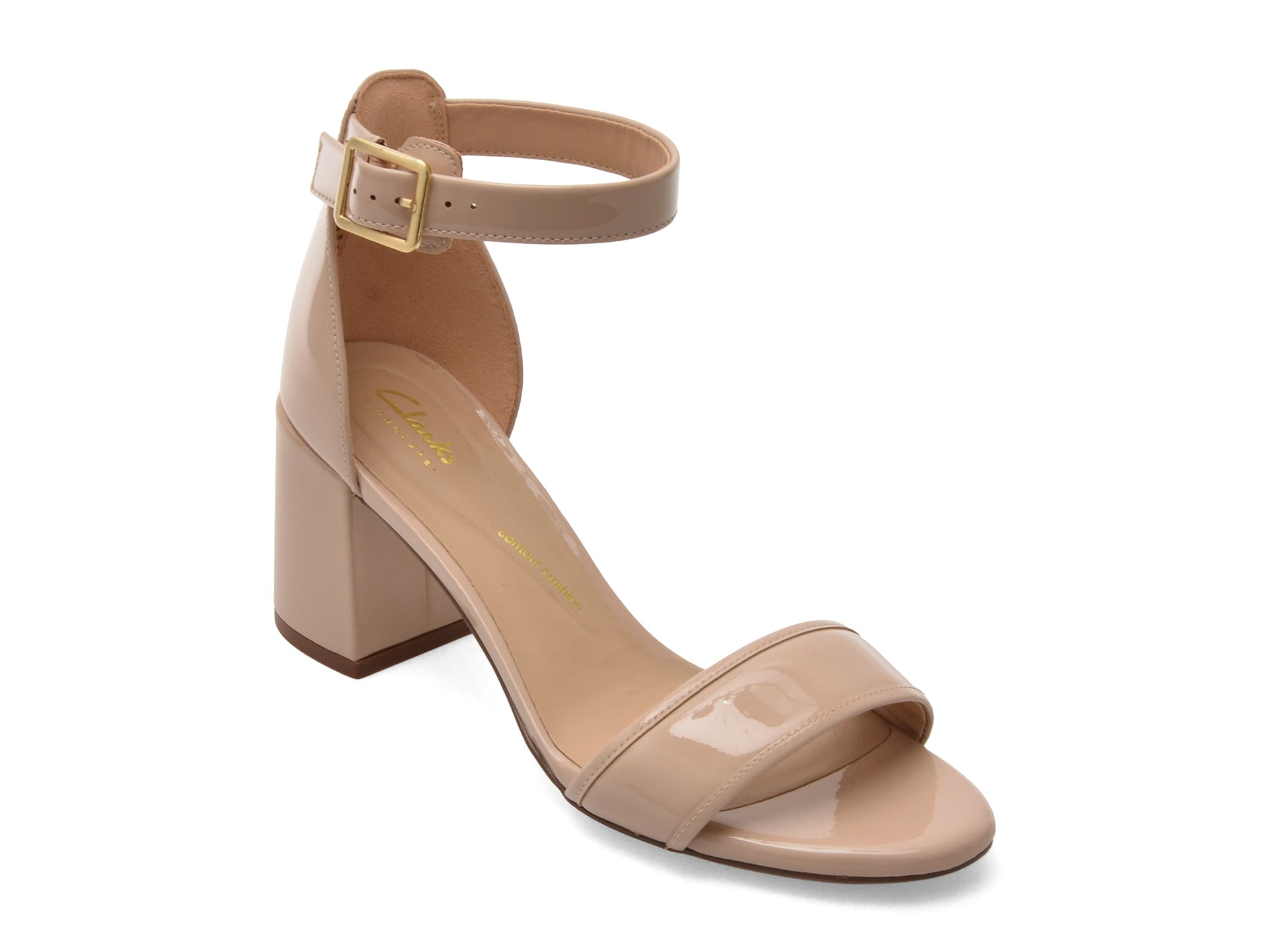Sandale Clarks EZORIA MAE Gri Piele Lacuită