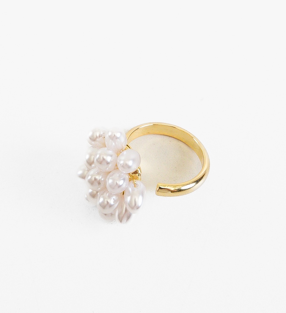 Inel Perlly Auriu | Accesoriu Elegan - imagine 2
