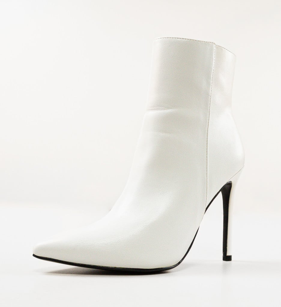 Botine Dama Ningaloo Albe | Eleganță și Stil - imagine 14