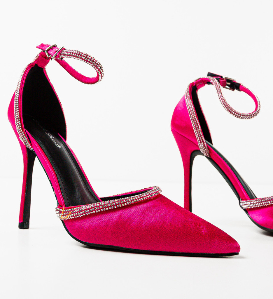 Pantofi Toc Fuchsia Eleganți - Design Modern - imagine 8