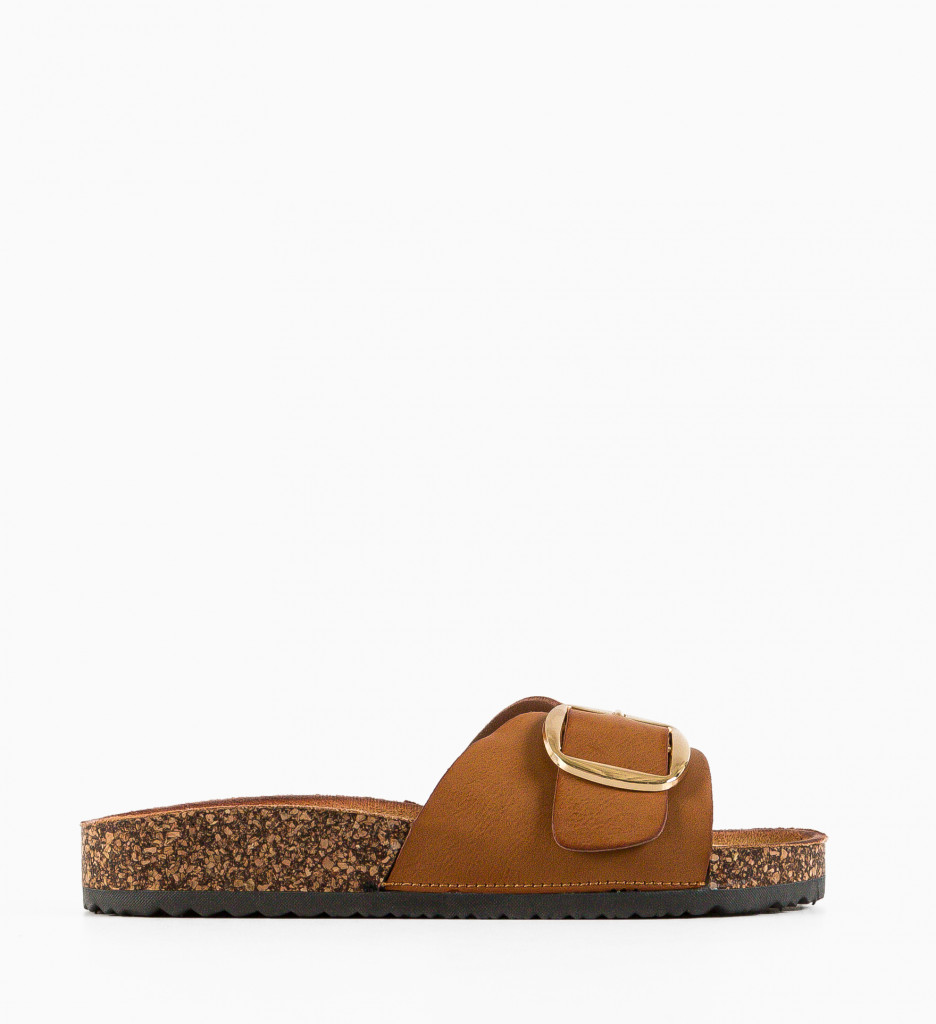Papuci Dama Terry Camel | Confort Premium - imagine 4