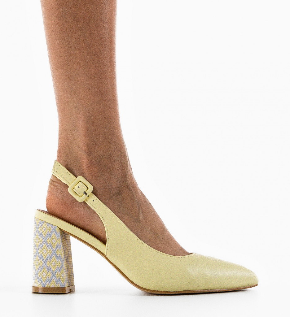 Pantofi Rafda Galbeni - Eleganță și Stil - imagine 3