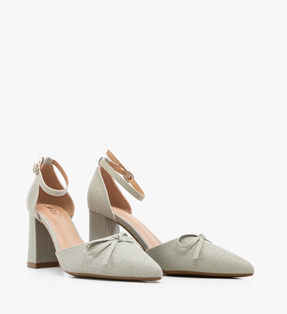 Pantofi Dama Pierce Argintii - Eleganță și Stil - imagine 4