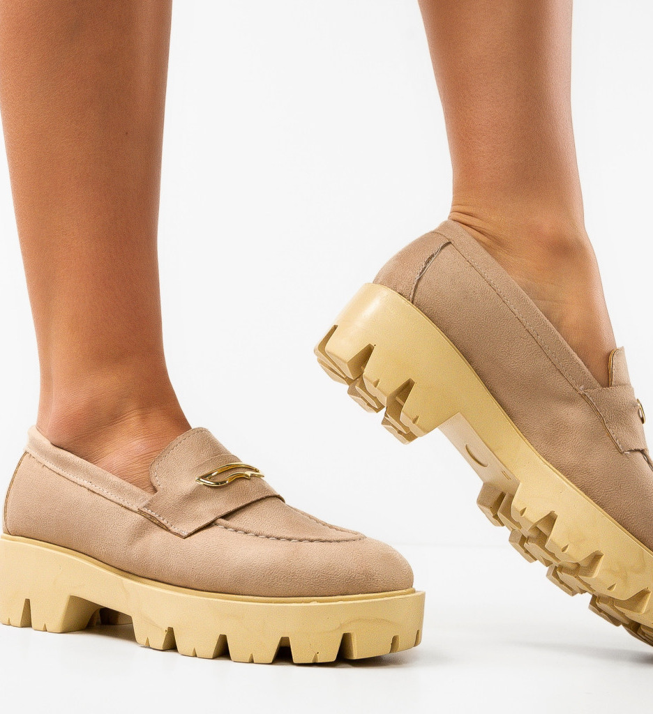 Pantofi Casual Beikrols Bej - Confort și Stil - imagine 6