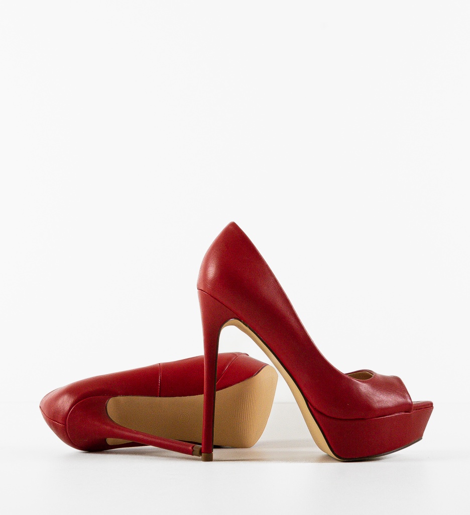 Pantofi Rosii cu Toc Dama | Stil și Eleganță - imagine 5