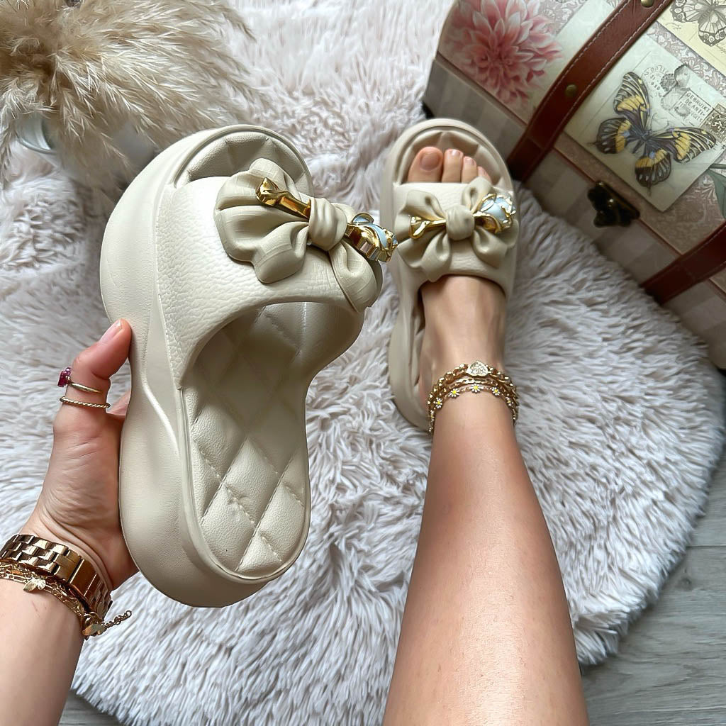 Saboti Papuci Dama Crem cu Amortizare EVA