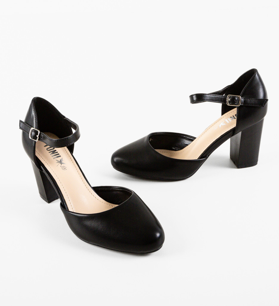 Pantofi cu Toc Vydeo Negri - Eleganță Asigurată - imagine 8