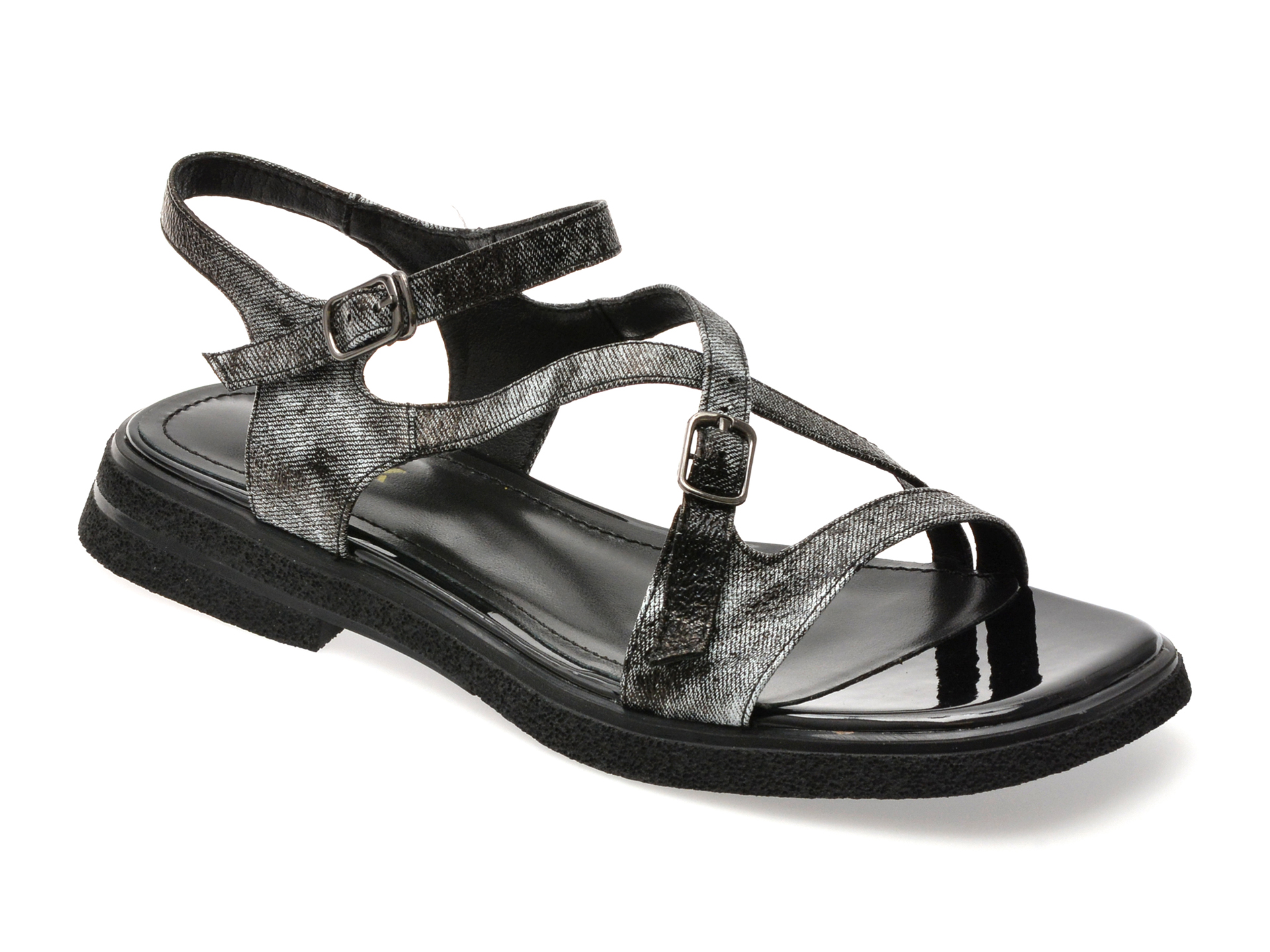 Sandale Gryxx Negre Piele Naturală