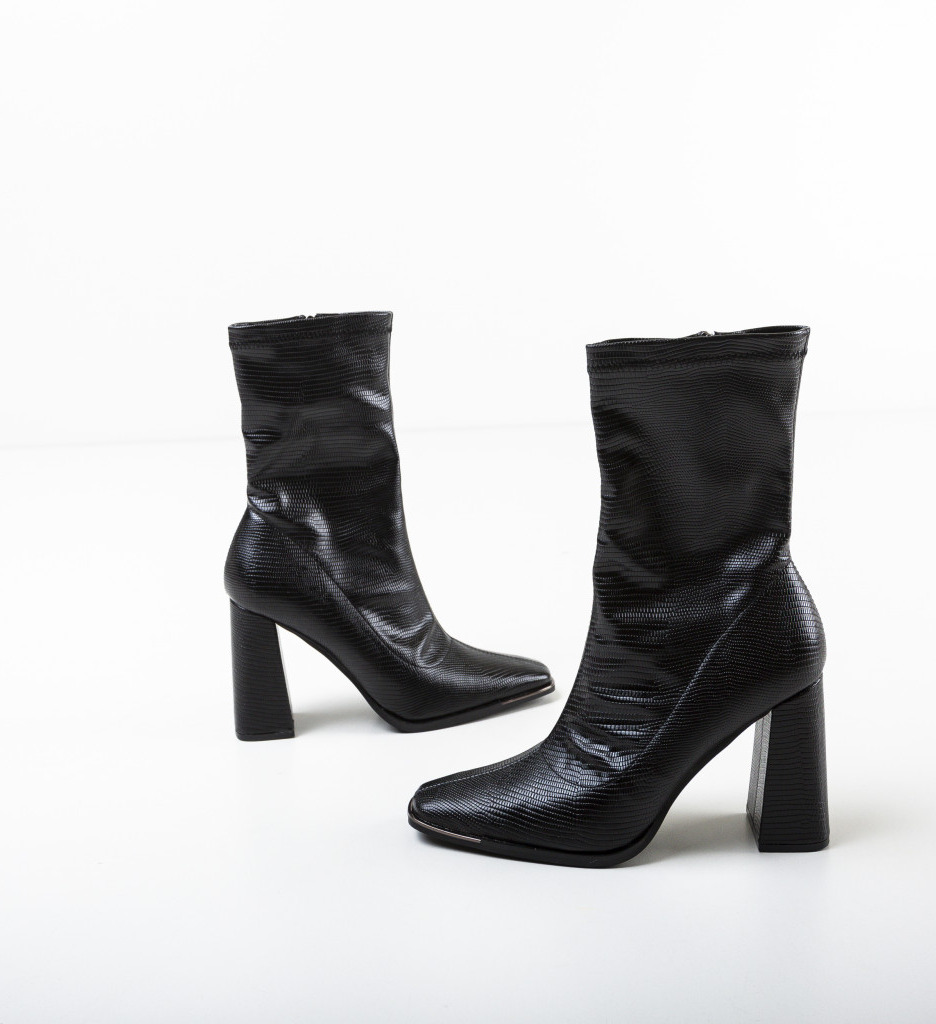 Botine Calum Negre | Eleganță și Confort - imagine 6