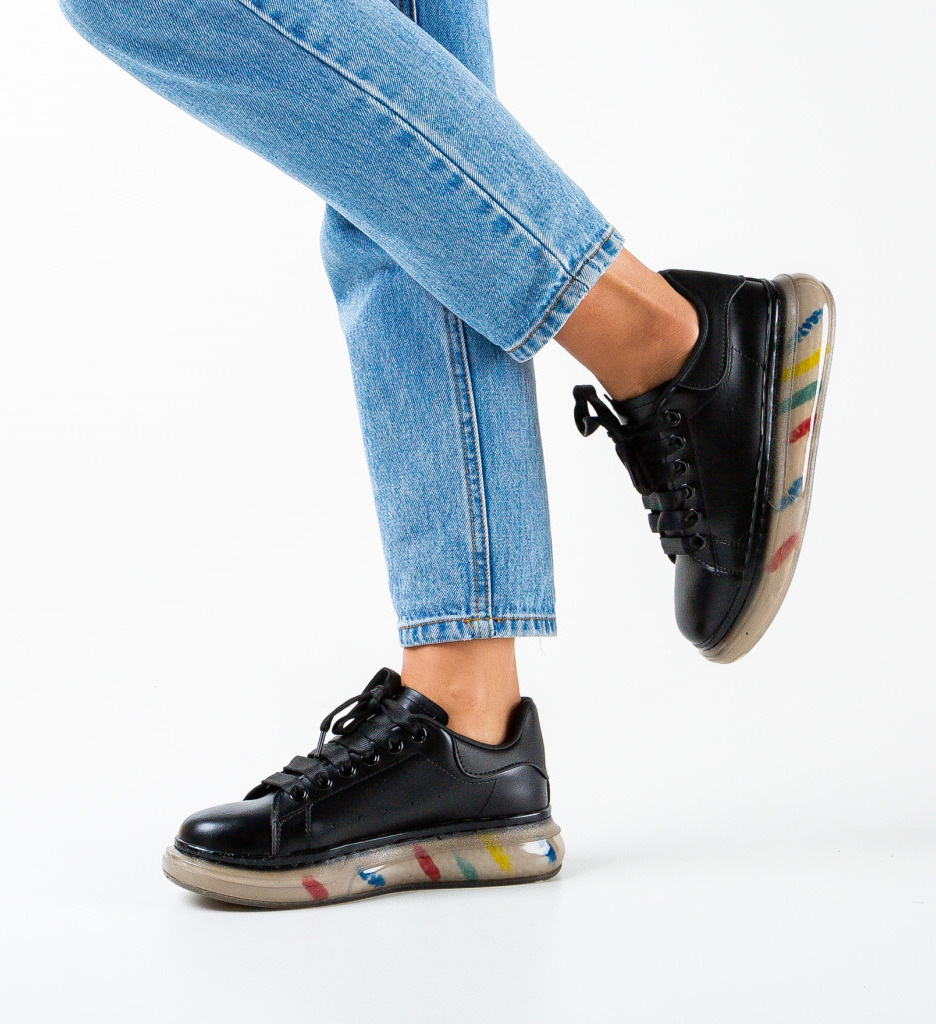 Sneakers Trauy Negri Dama - Confort Stilat - imagine 3