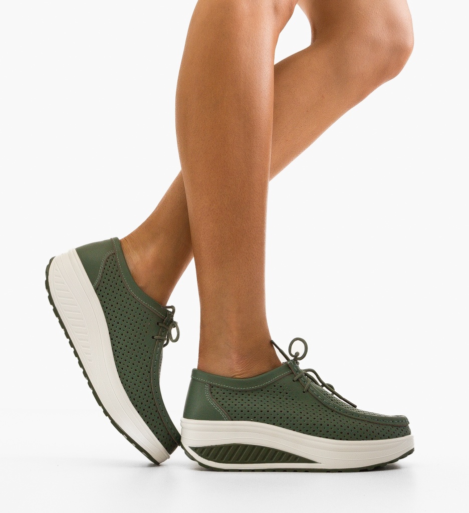 Pantofi Casual Baroco Verzi | Design Unic
