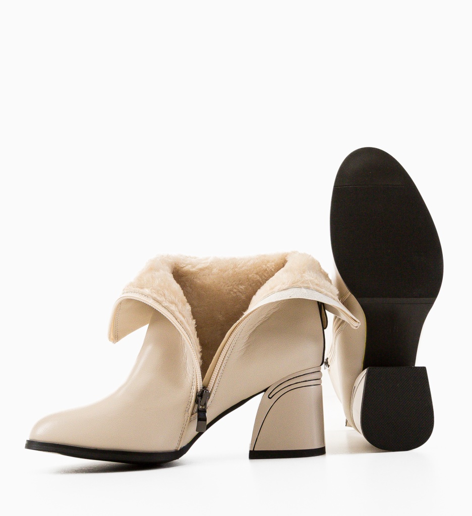 Botine Dama Kara Bej | Stil și Confort Zilnic - imagine 7