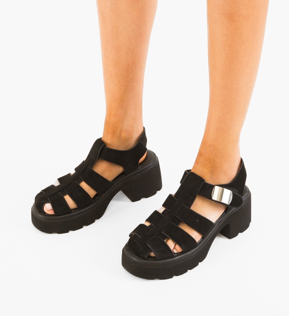 Sandale cu Toc Carisi Negre - Eleganță Asigurată - imagine 2