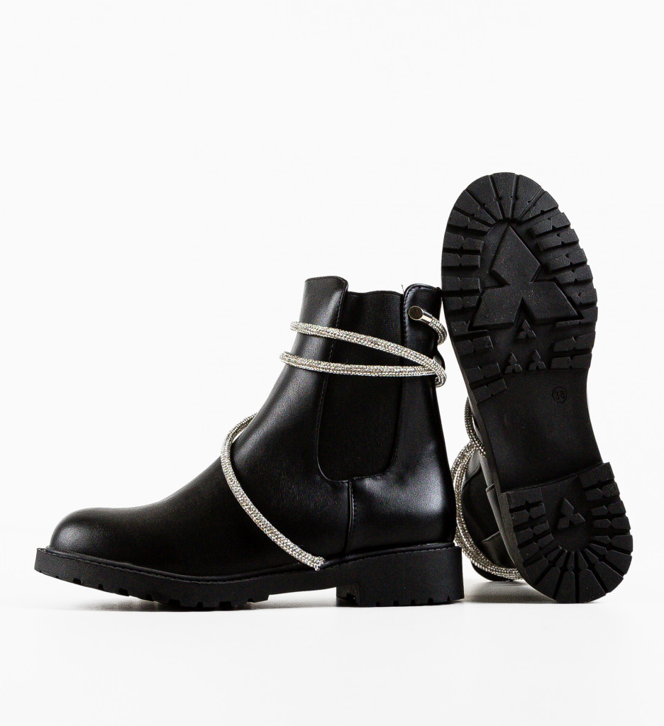 Ghete Dama Aidan Negre | Eleganță și Stil - imagine 7