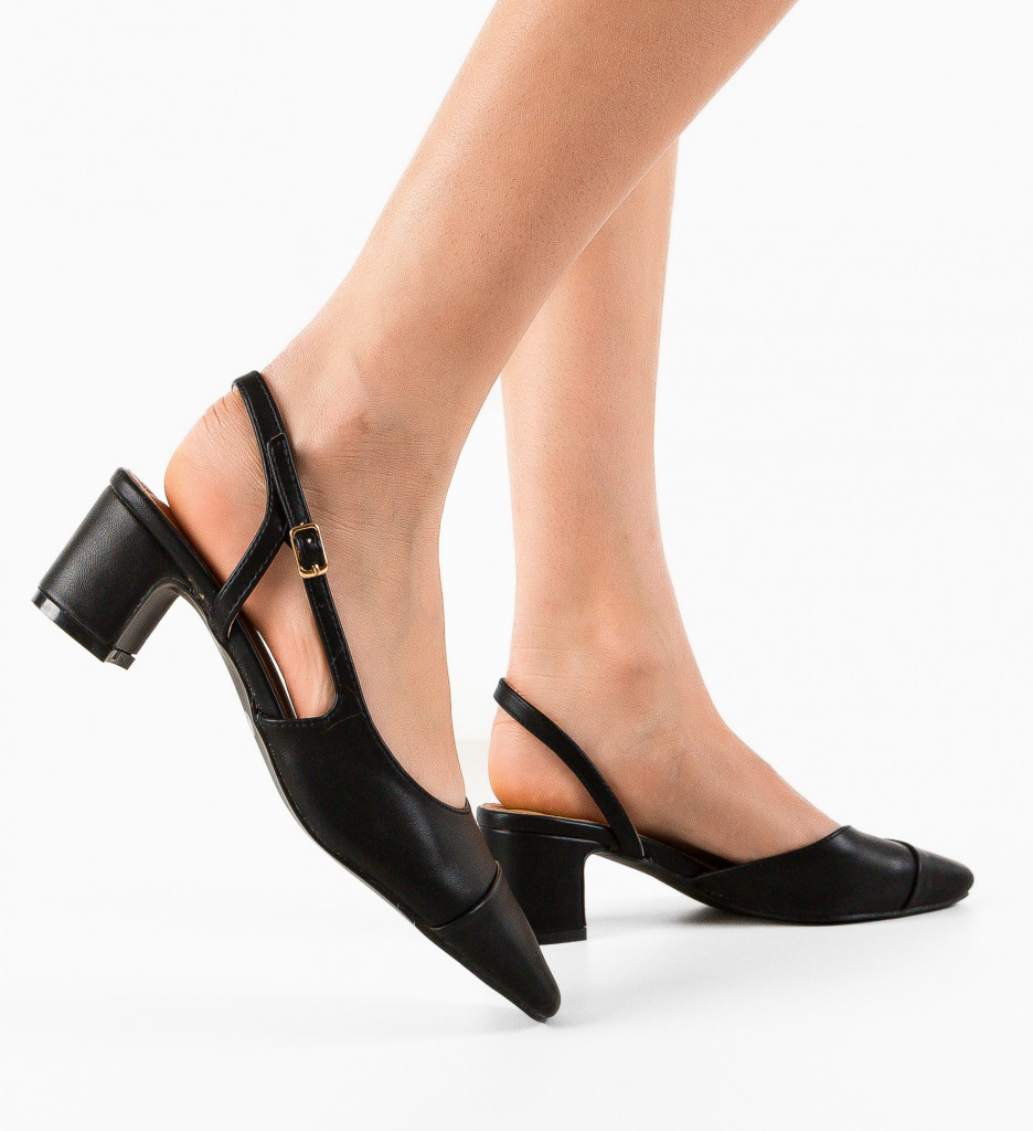 Pantofi dama Oder Negri | Eleganți cu Toc