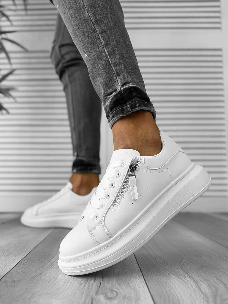 Adidași Casual Albi K05 - Confort și Stil