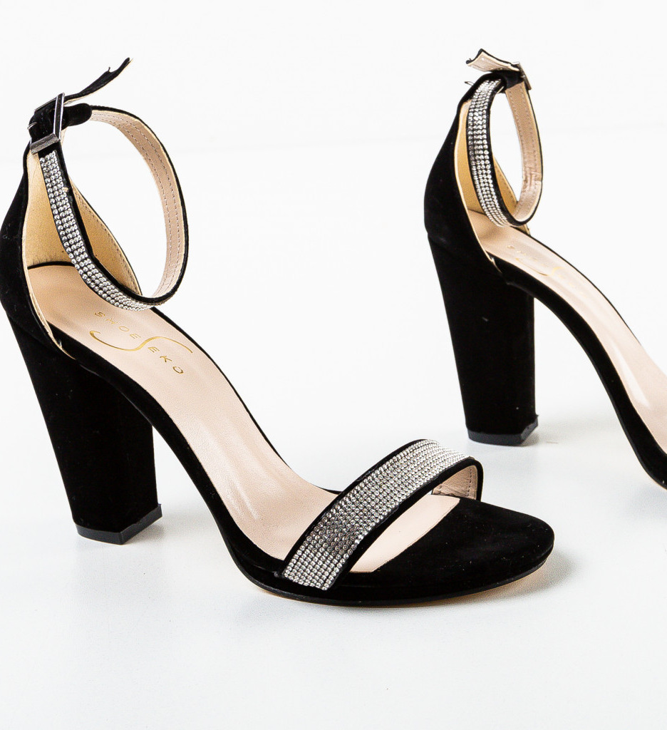 Sandale cu Toc Odika Negre - Eleganță și Stil - imagine 6
