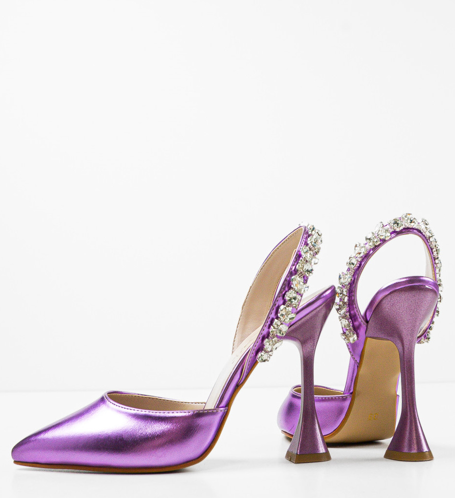 Pantofi Toc Metiks Fuchsia 2 - Eleganți și Stil - imagine 5