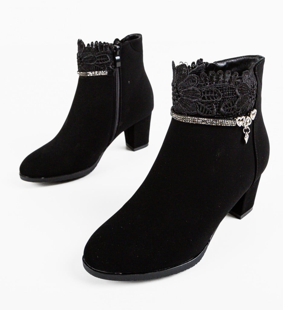 Botine Dama Gail Negre | Confort & Stil Urban - imagine 10